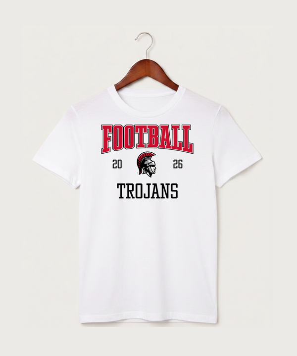 Worthington High School Football (Boys) - White T-Shirt - Full Front