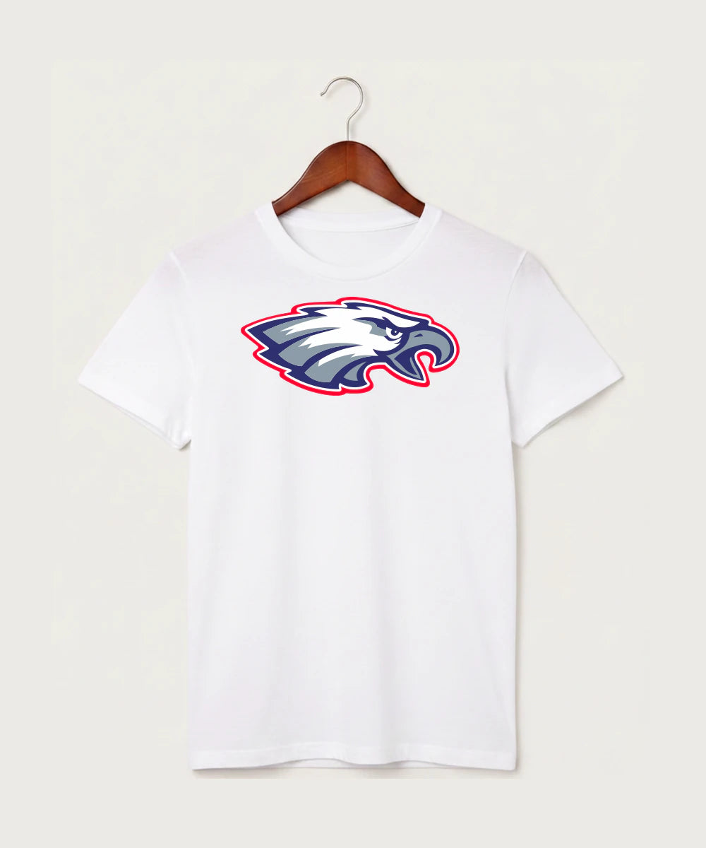 Pequot Lakes High School Football (Boys) - White T-Shirt - Full Front