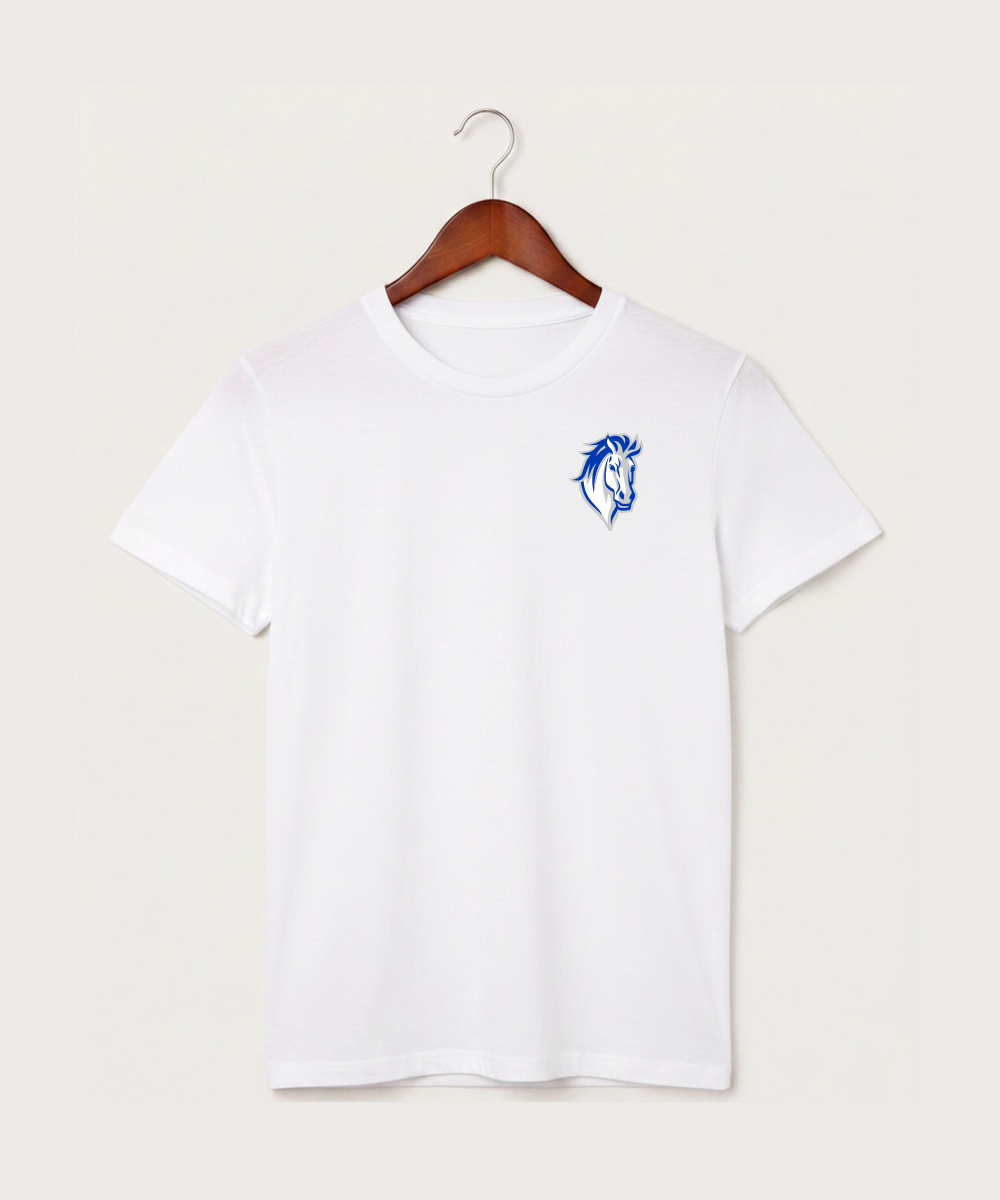 Mora High School Football (Boys) - White T-Shirt - Left Chest