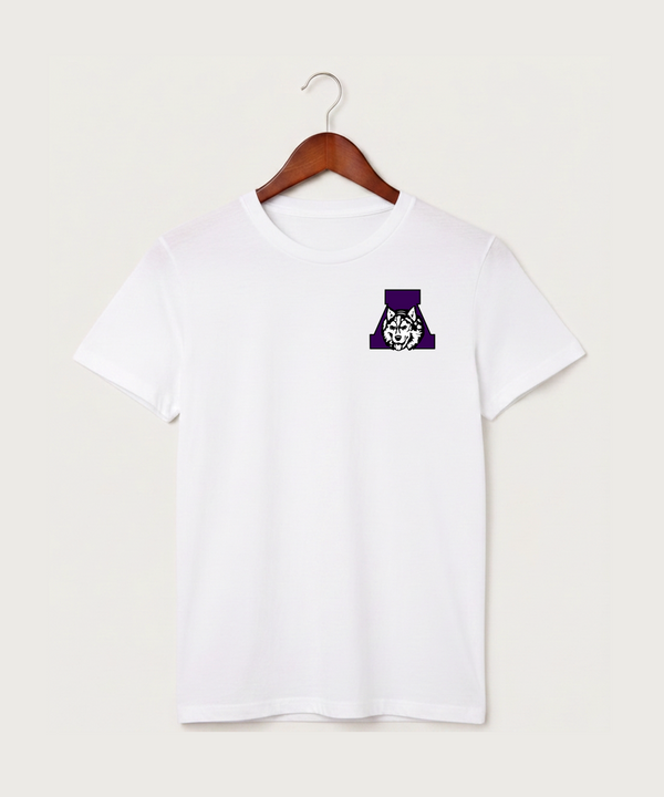 Albany High School Basketball (Boys) - White T-Shirt - Left Chest