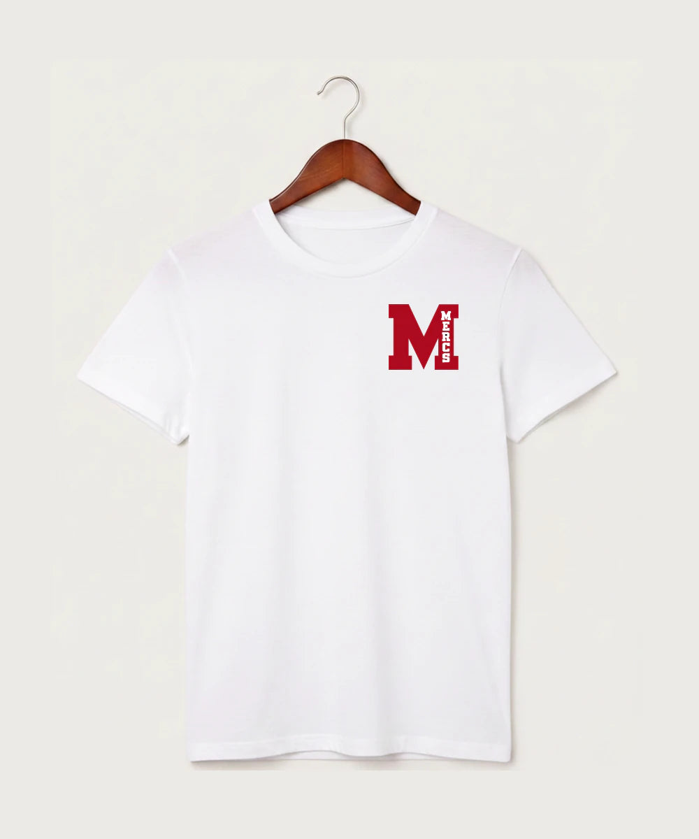 Mcgregor High School Volleyball (Girls) - White T-Shirt - Left Chest