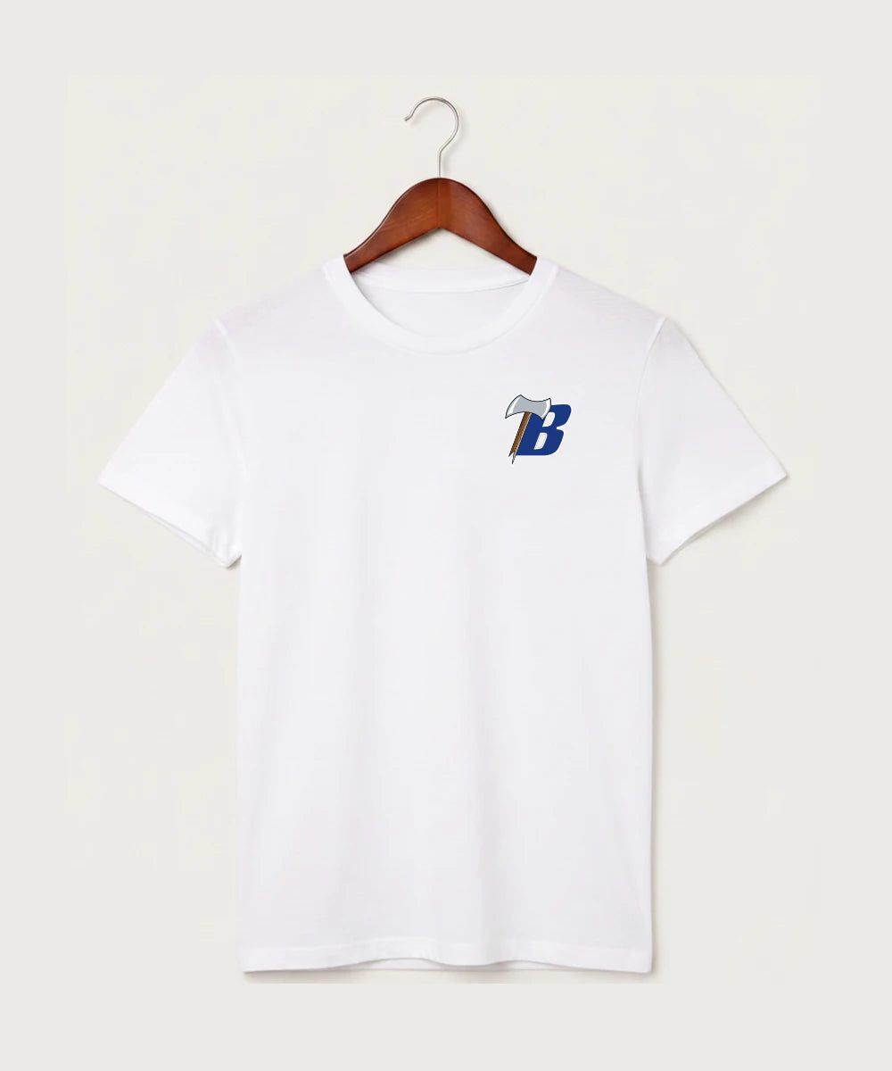 Bemidji High School Football (Boys) - White T-Shirt - Left Chest