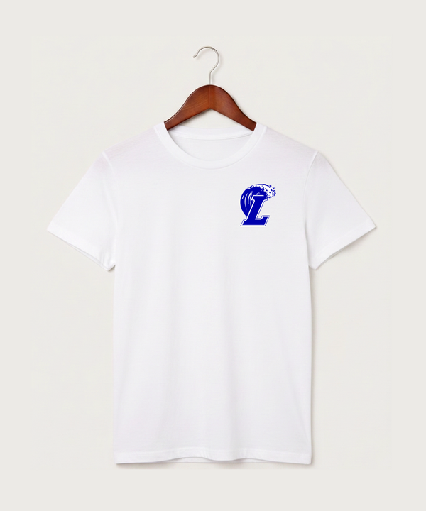 Lakeview High School Football (Boys) - White T-Shirt - Left Chest