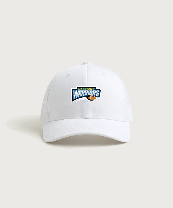 Macktown Warriors Football (Boys) - White/ White Sport-Tek Club Trucker Cap STC46