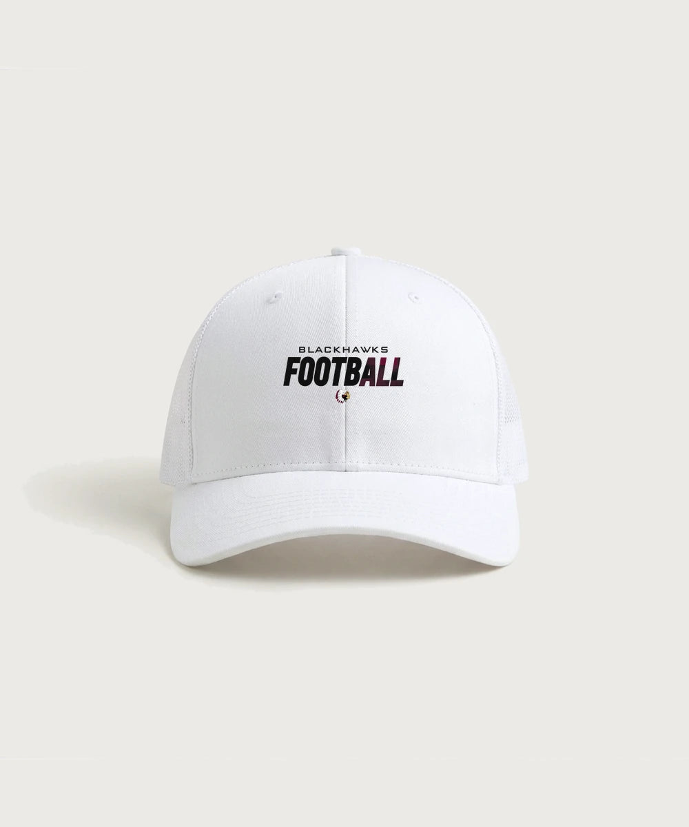 Stockton High School Football - White/ White Sport-Tek Club Trucker Cap STC46