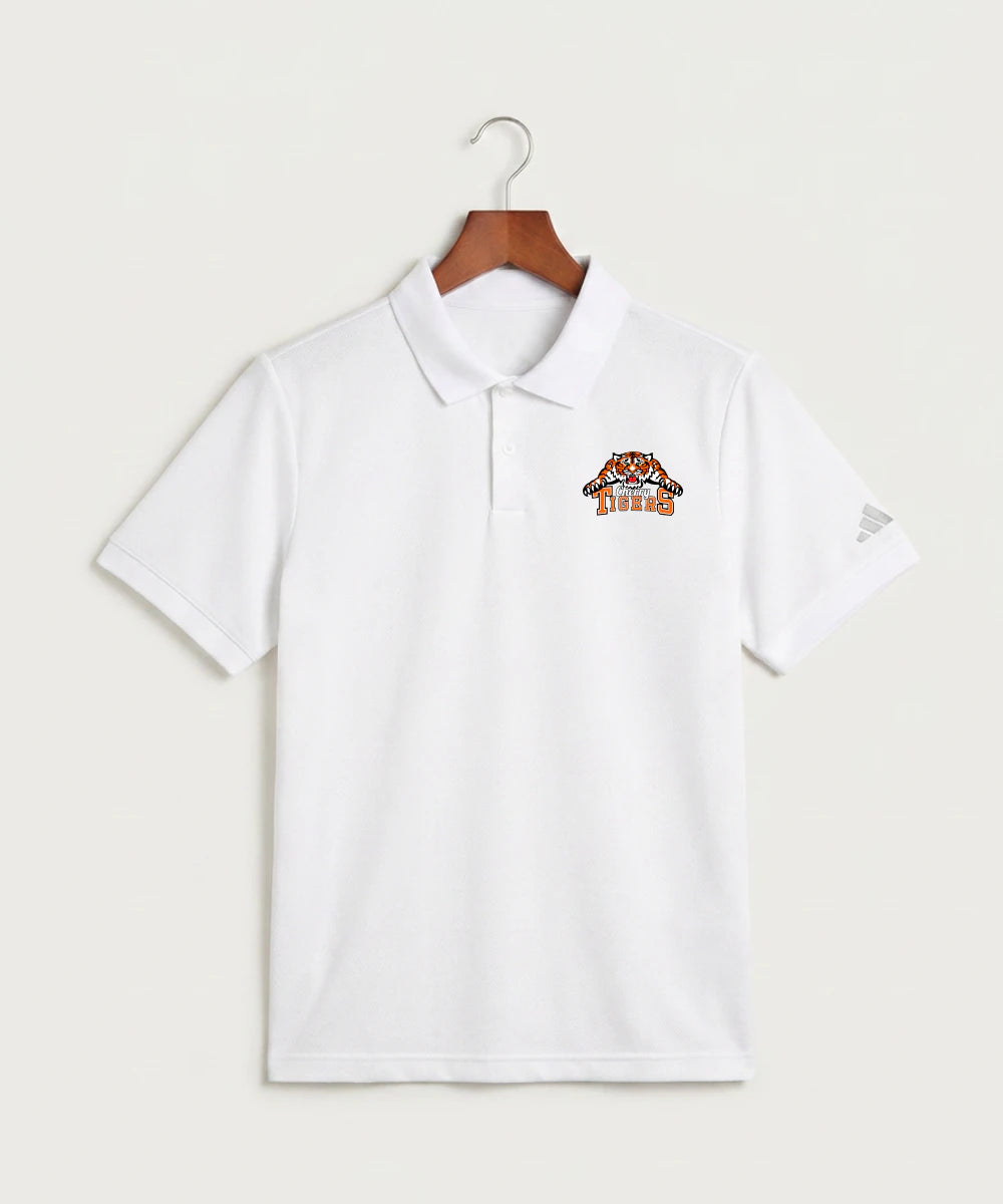 Cherry High School Athletics Coed - White Polo - Left Chest