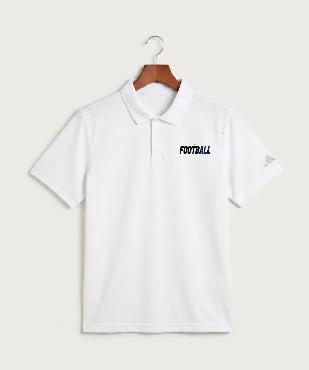 West Bend West High School Football - White Polo - Left Chest