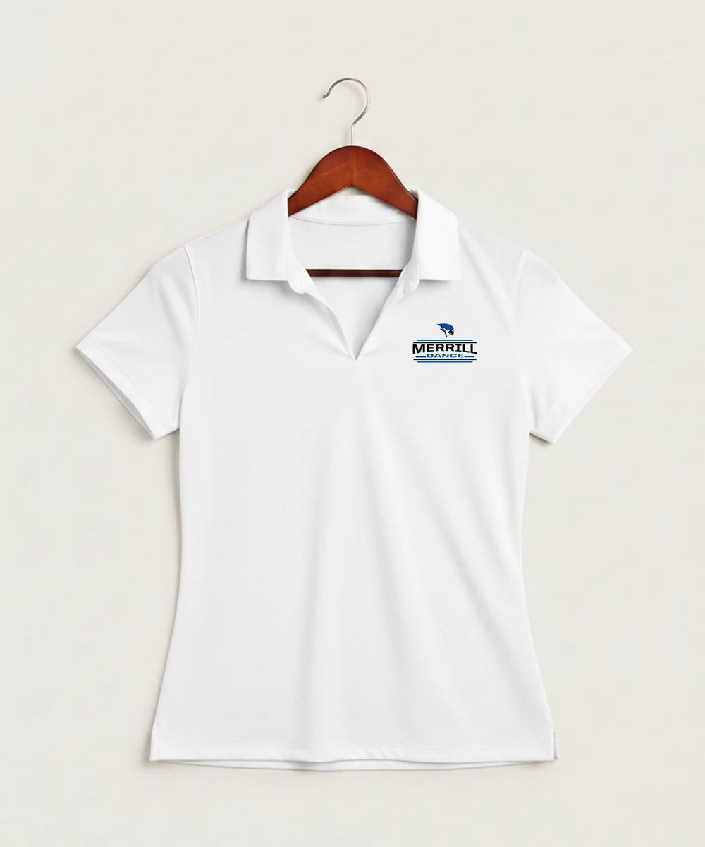 Merrill Dance and Cheer - White Polo - Left Chest