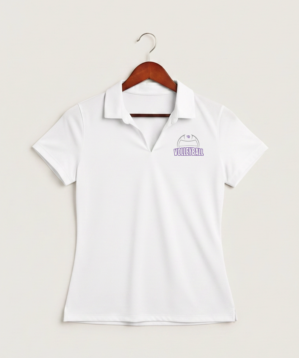 Goodhue High School Volleyball (Girls) - White Polo - Left Chest