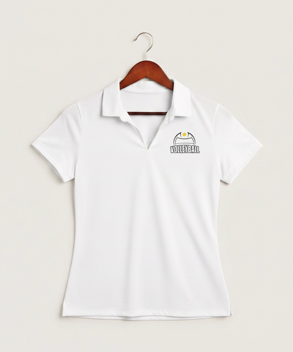 Plainview Elgin Millville H S Volleyball (Girls) - White Polo - Left Chest