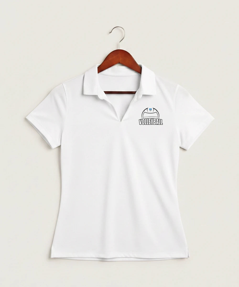 Janesville Waldorf Pemberton Volleyball (Girls) - White Polo - Left Chest