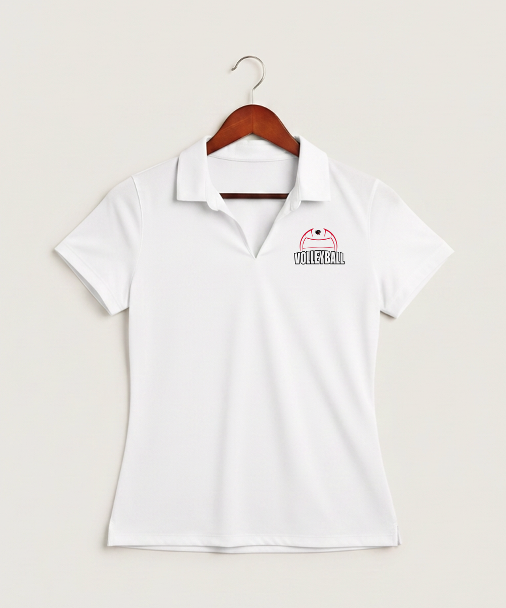 Tracy-Milroy-Balaton High School Volleyball (Girls) - White Polo - Left Chest