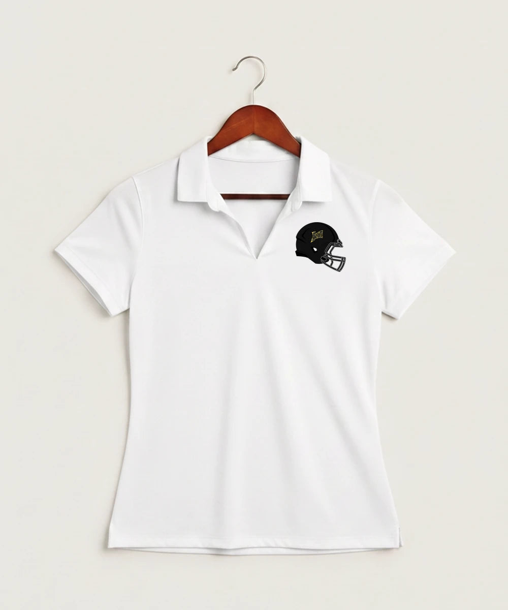 Burnsville High School Football (Boys) - White Polo - Left Chest