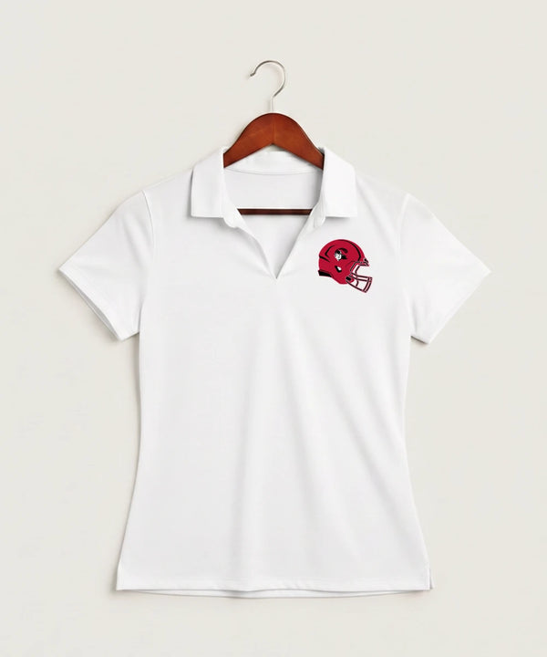 Border West Football (Boys) - White Polo - Left Chest