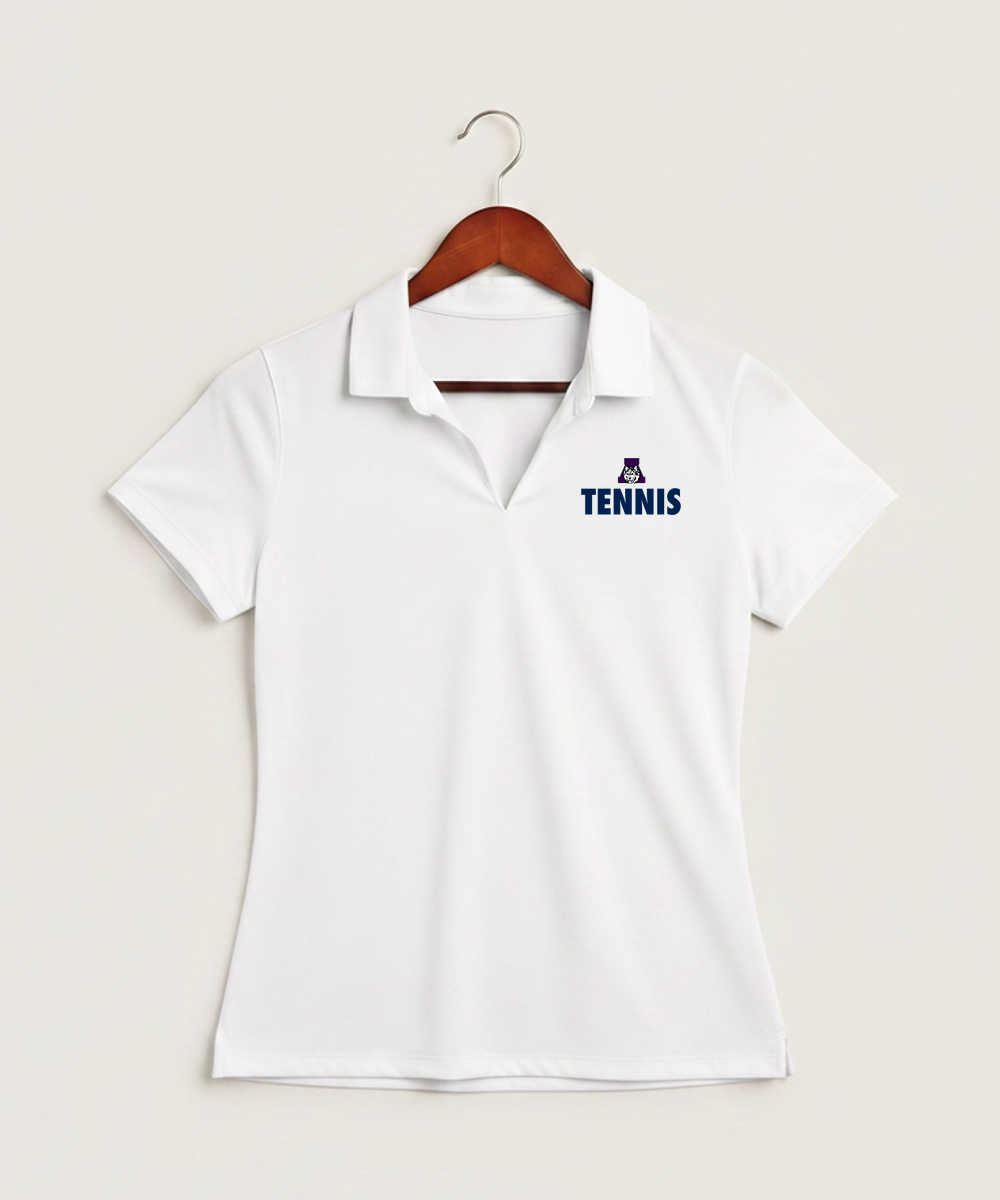 Albany High School Tennis (Boys) - White Polo - Left Chest