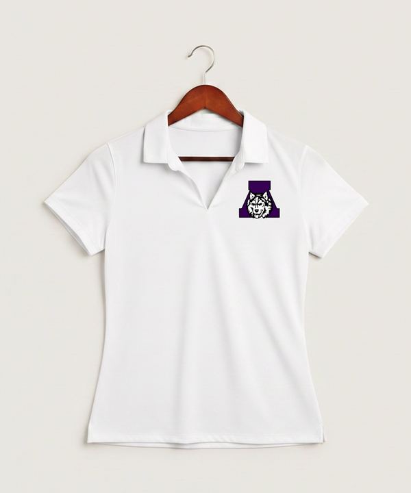 Albany High School Volleyball (Girls) - White Polo - Left Chest