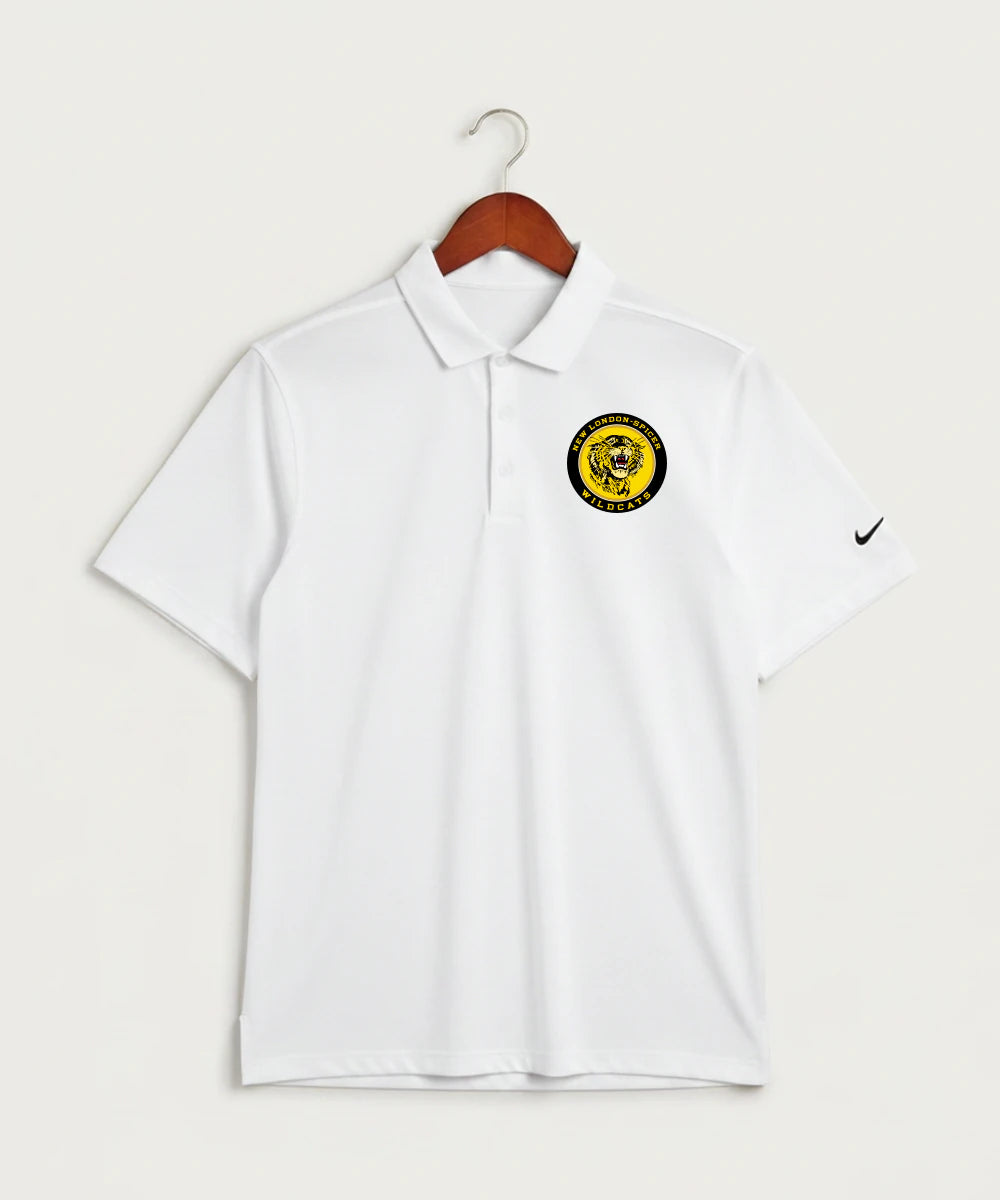 New London Spicer High School Football (Boys) - White Polo - Left Chest