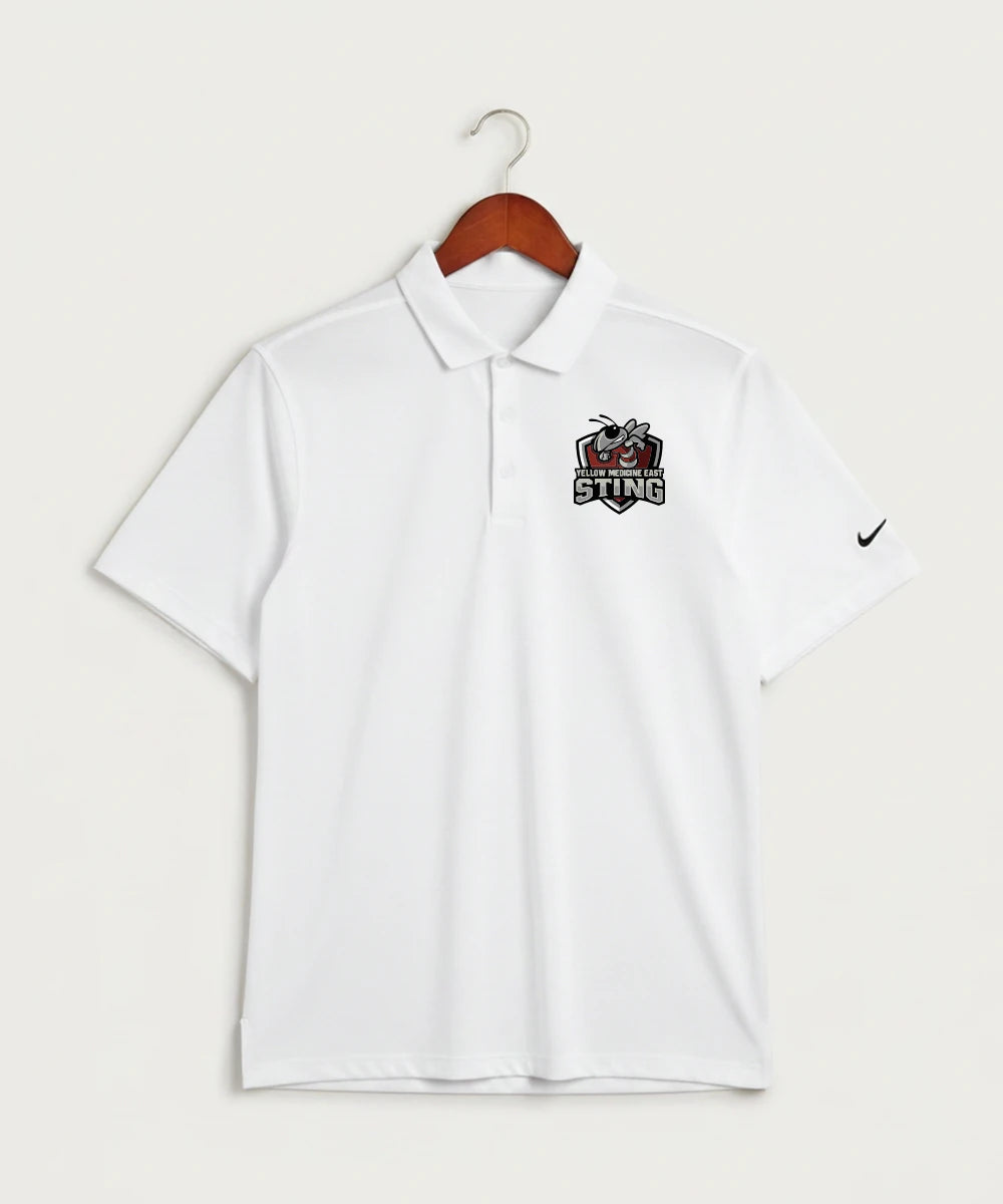 Yellow Medicine East High School Football (Boys) - White Polo - Left Chest