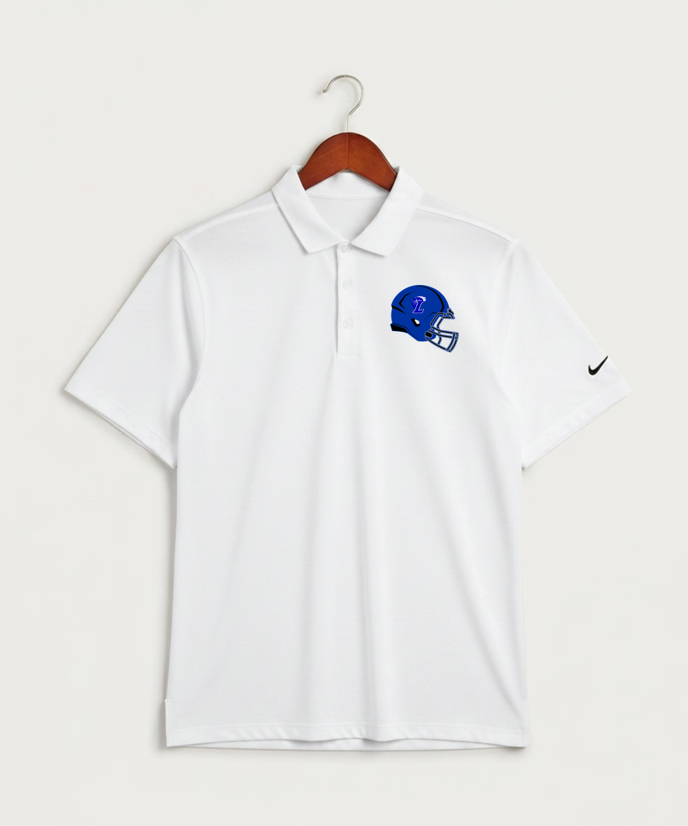 Lakeview High School Football (Boys) - White Polo - Left Chest