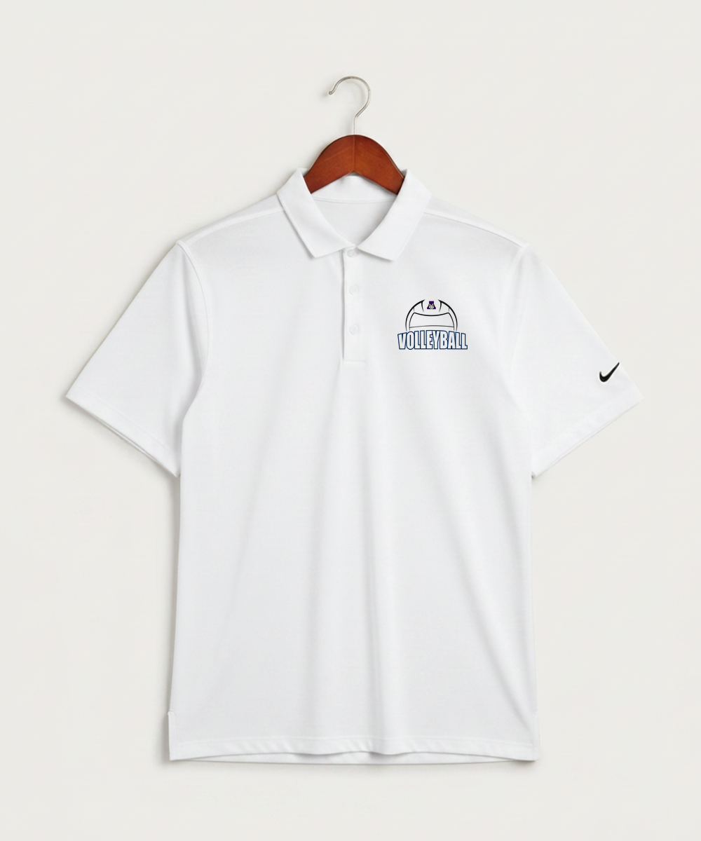 Albany High School Volleyball (Girls) - White Polo - Left Chest