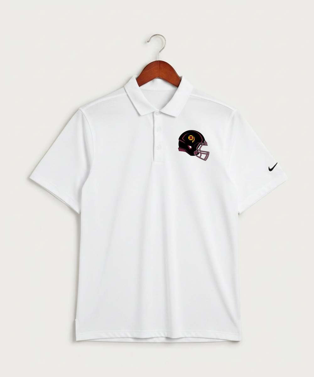 Benson High School Football (Boys) - White Polo - Left Chest