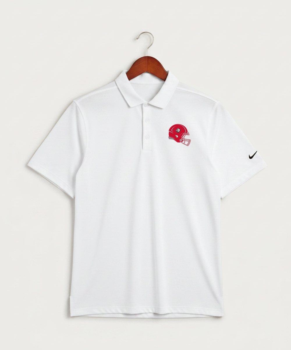 Buffalo High School Football (Boys) - White Polo - Left Chest