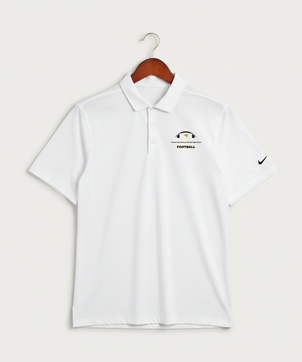 Howard Lake Waverly Winsted High School Football (Boys) - White Polo - Left Chest
