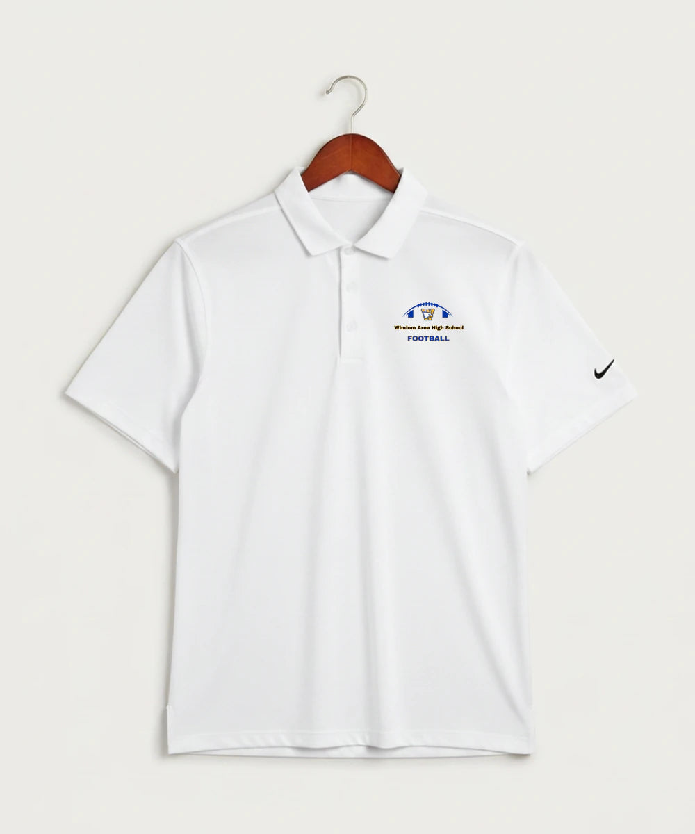 Windom Area High School Football (Boys) - White Polo - Left Chest