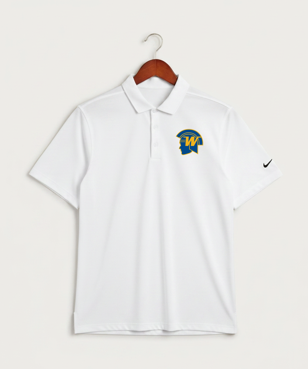 Wayzata High School Football (Boys) - White Polo - Left Chest