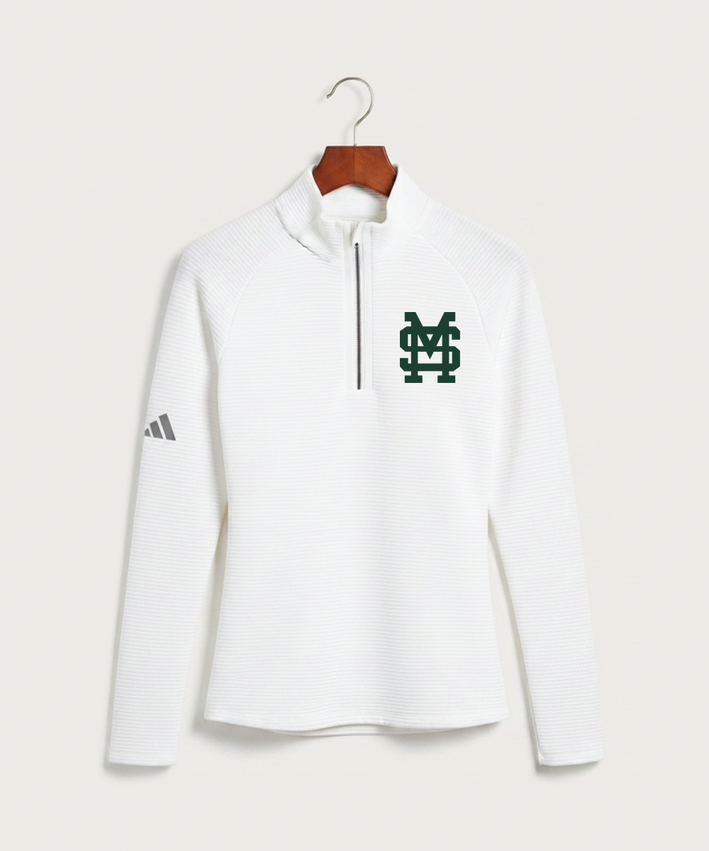 Sleepy Eye St. Mary's High School Athletics - White Quarter Zip - Left Chest