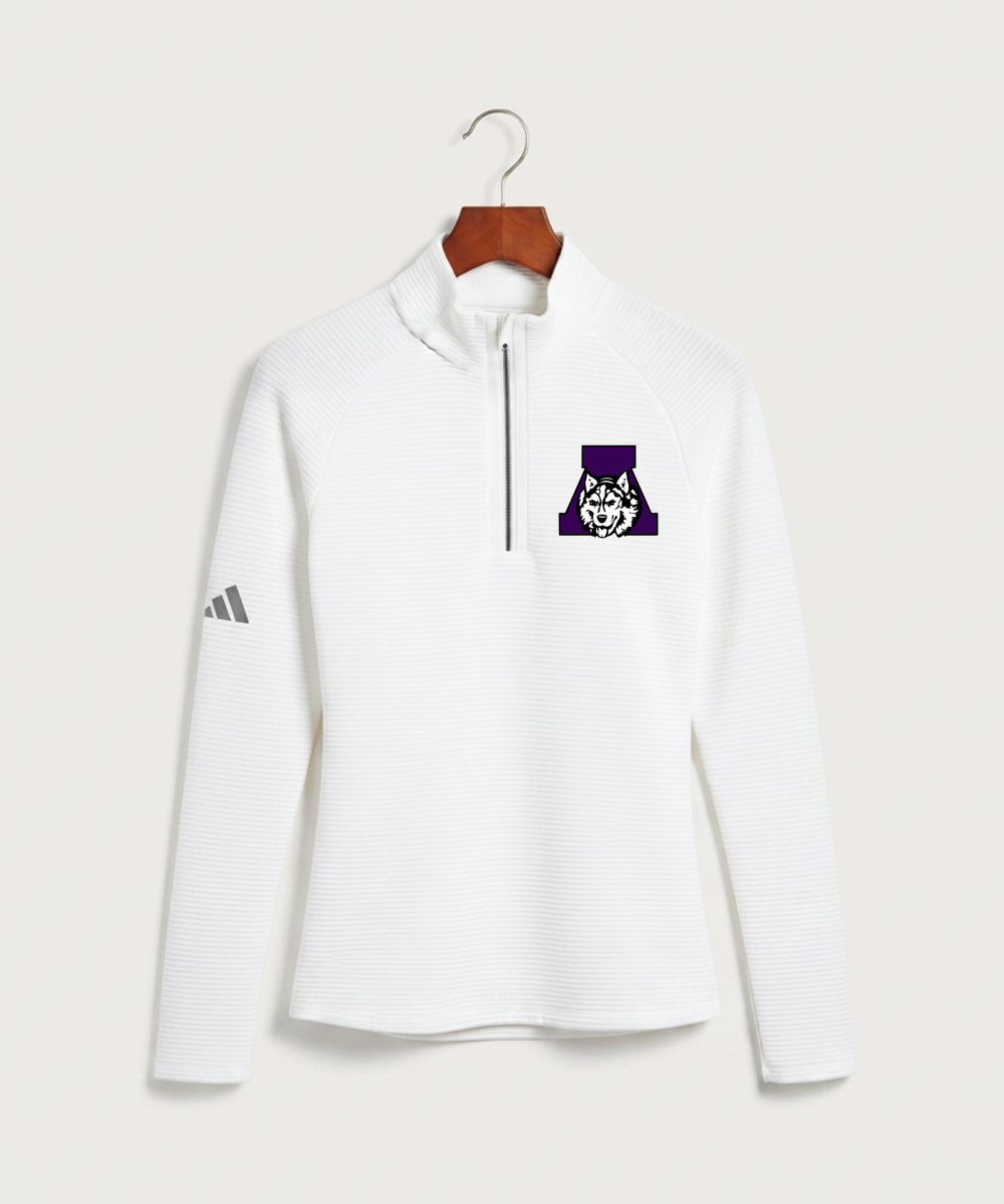Albany High School Tennis (Boys) - White Quarter Zip - Left Chest