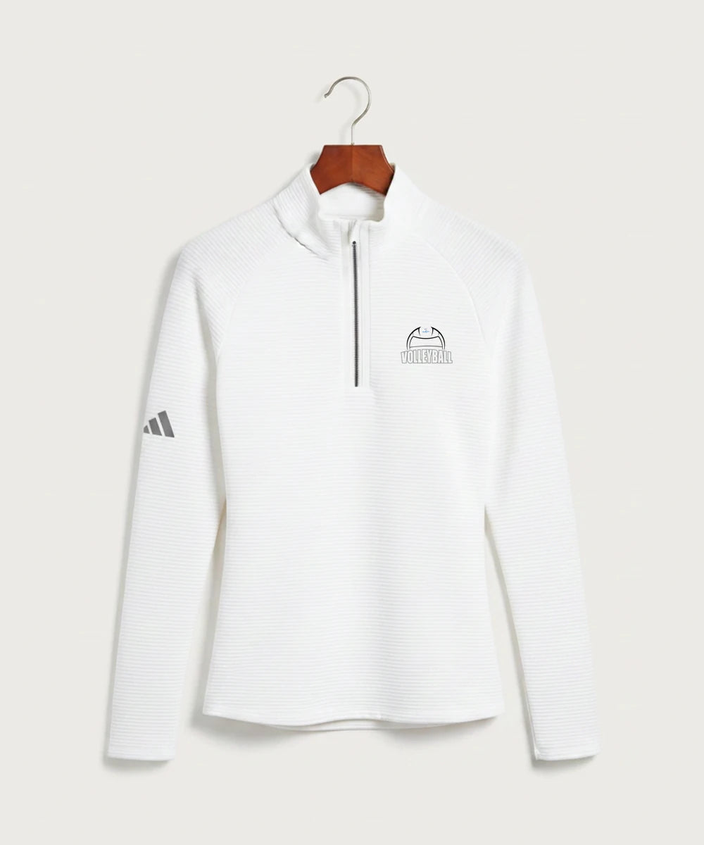 Long Prairie Grey Eagle High School Volleyball (Girls) - White Quarter Zip - Left Chest