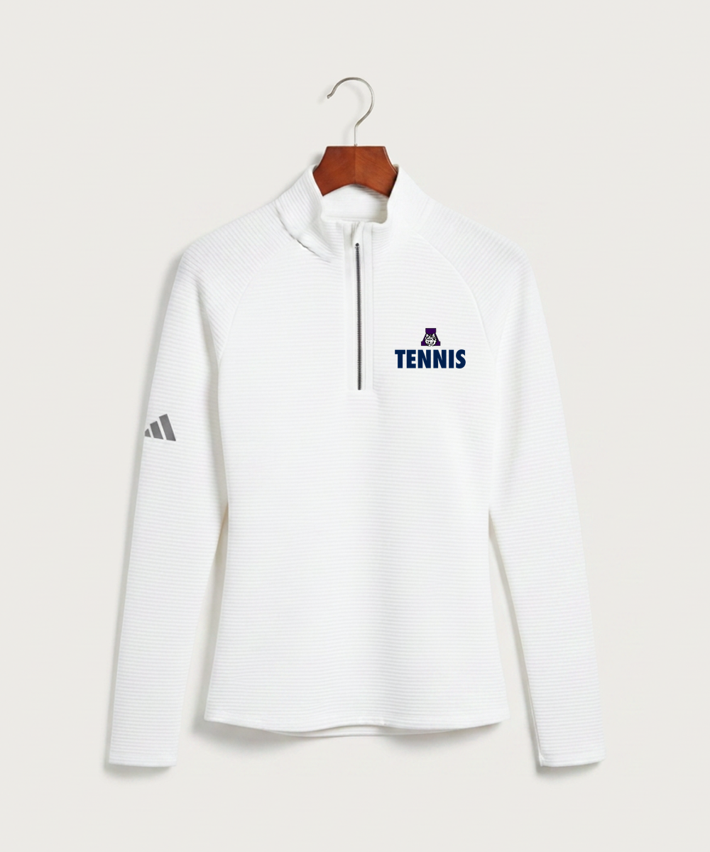 Albany High School Tennis (Boys) - White Quarter Zip - Left Chest