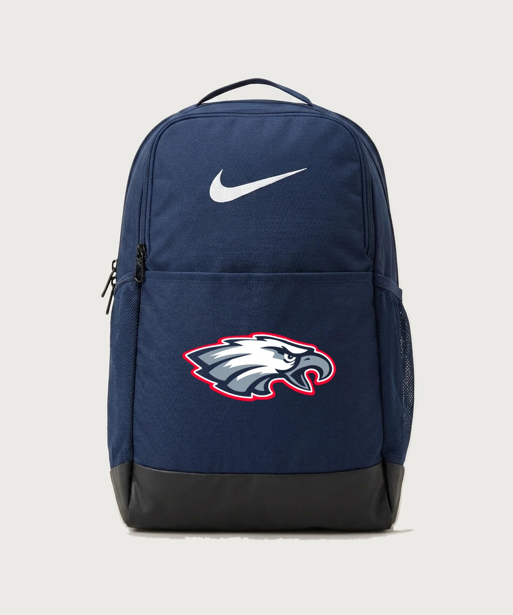 Pequot Lakes High School Football (Boys) - Midnight Navy Nike Brasilia Medium Backpack NKDH7709