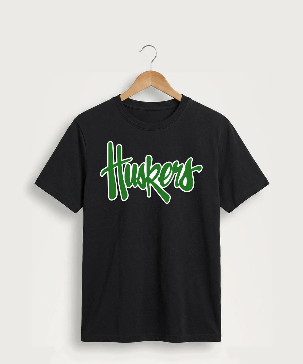 Holdingford High School Football (Boys) - Jet Black Port & Co Core Cotton Tee. PC54