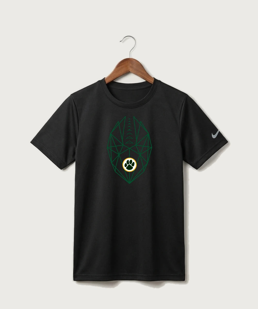 Ashwaubenon High School Football (Boys) (Sandbox) - Black Nike Youth Swoosh Sleeve rLegend Tee NKDX8787
