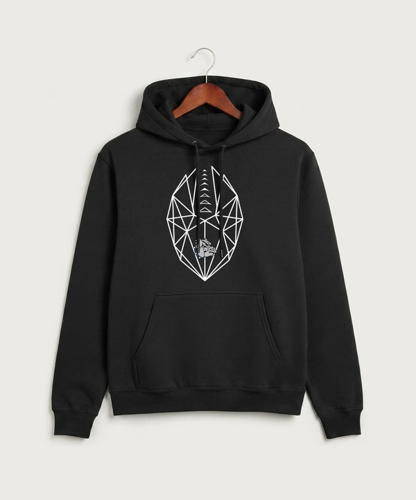 Sargent County High School Football (Boys) - Jet Black Port & Co Core Fleece Pullover Hooded Sweatshirt. PC78H