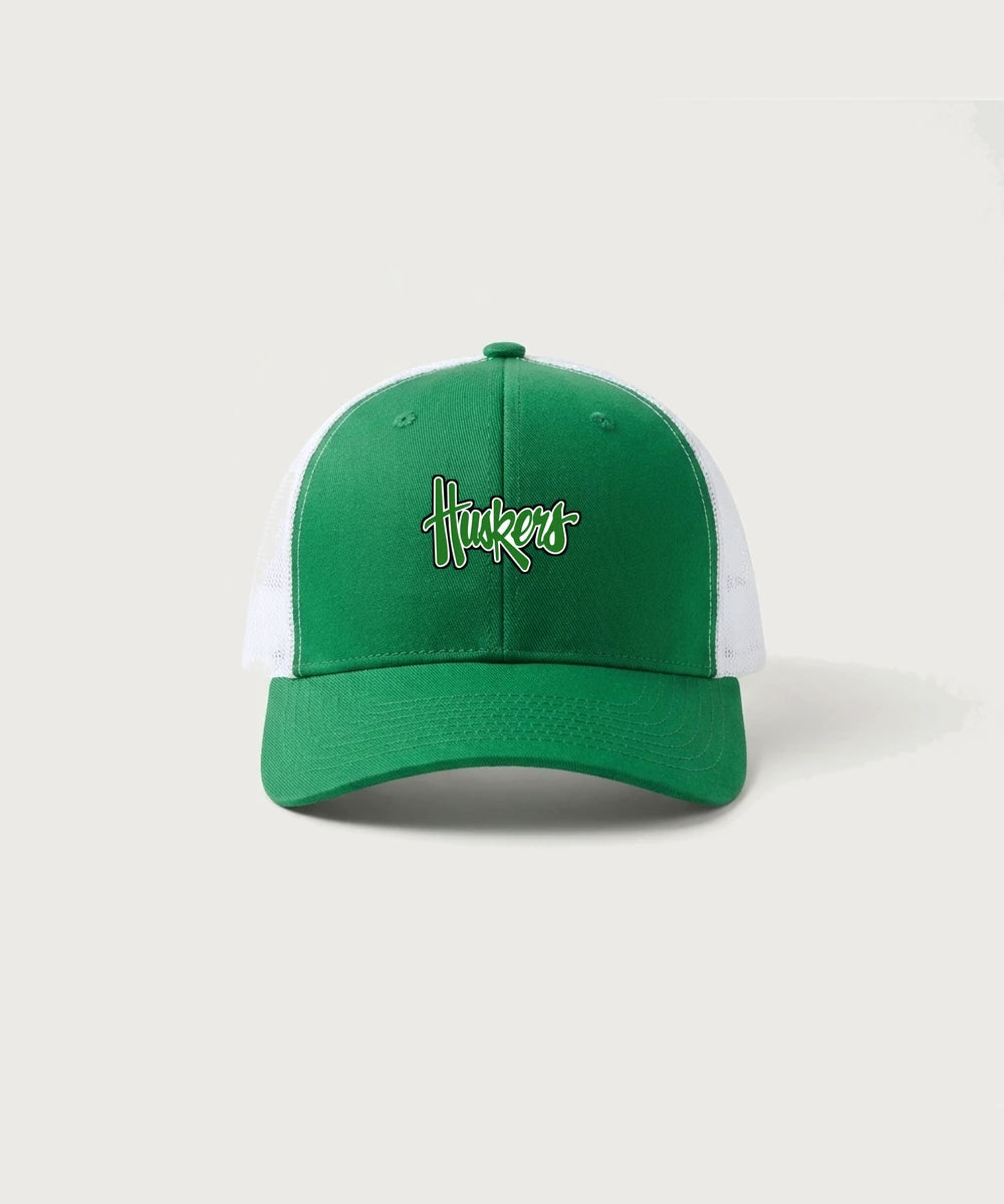 Holdingford High School Football (Boys) - True Kelly Green/ White Sport-Tek Club Trucker Cap STC46