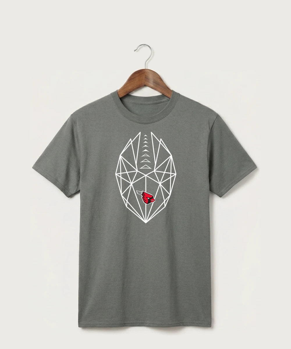 Forreston Football - Medium Grey Port & Co Core Cotton Tee. PC54