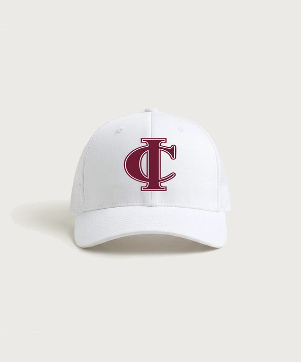 Crosby Ironton High School Football (Boys) - White/ White Sport-Tek Club Trucker Cap STC46