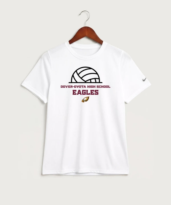 Dover-Eyota High School Volleyball (Girls) - White Nike Youth Swoosh Sleeve rLegend Tee NKDX8787
