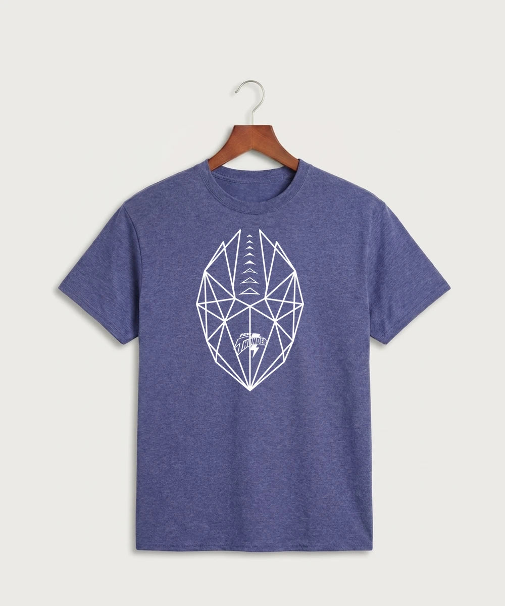 Polk County West Football (Boys) - Heather Purple Port & Co Core Cotton Tee. PC54