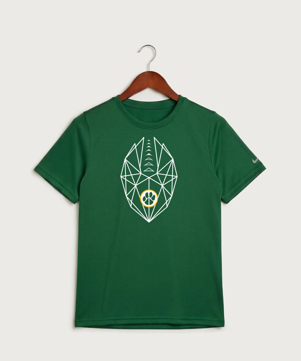 Ashwaubenon High School Football (Boys) (Sandbox) - Gorge Green Nike Youth Swoosh Sleeve rLegend Tee NKDX8787