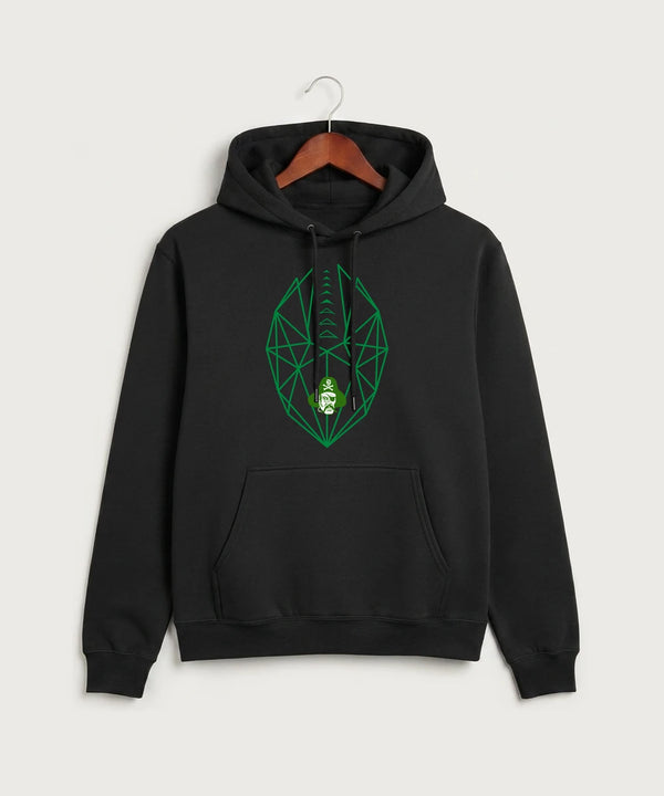 Verndale High School Football (Boys) - Jet Black Port & Co Core Fleece Pullover Hooded Sweatshirt. PC78H