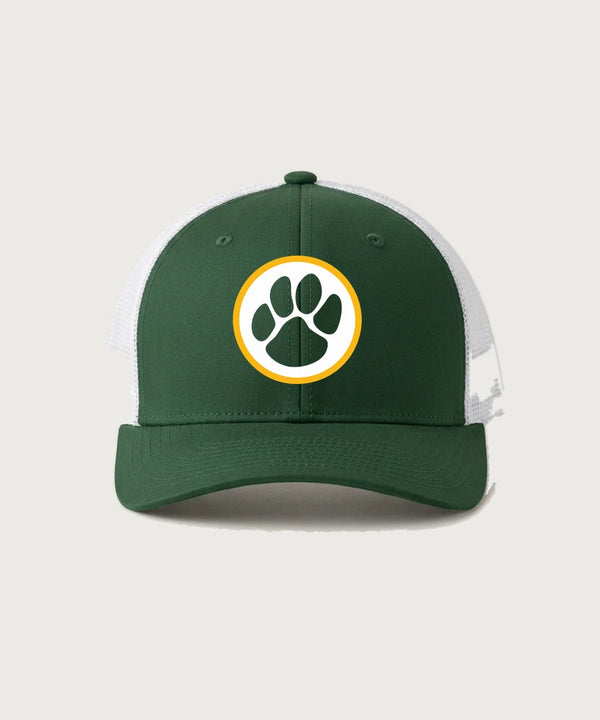 Ashwaubenon High School Football (Boys) (Sandbox) - Forest Green/ White Sport-Tek Club Trucker Cap STC46