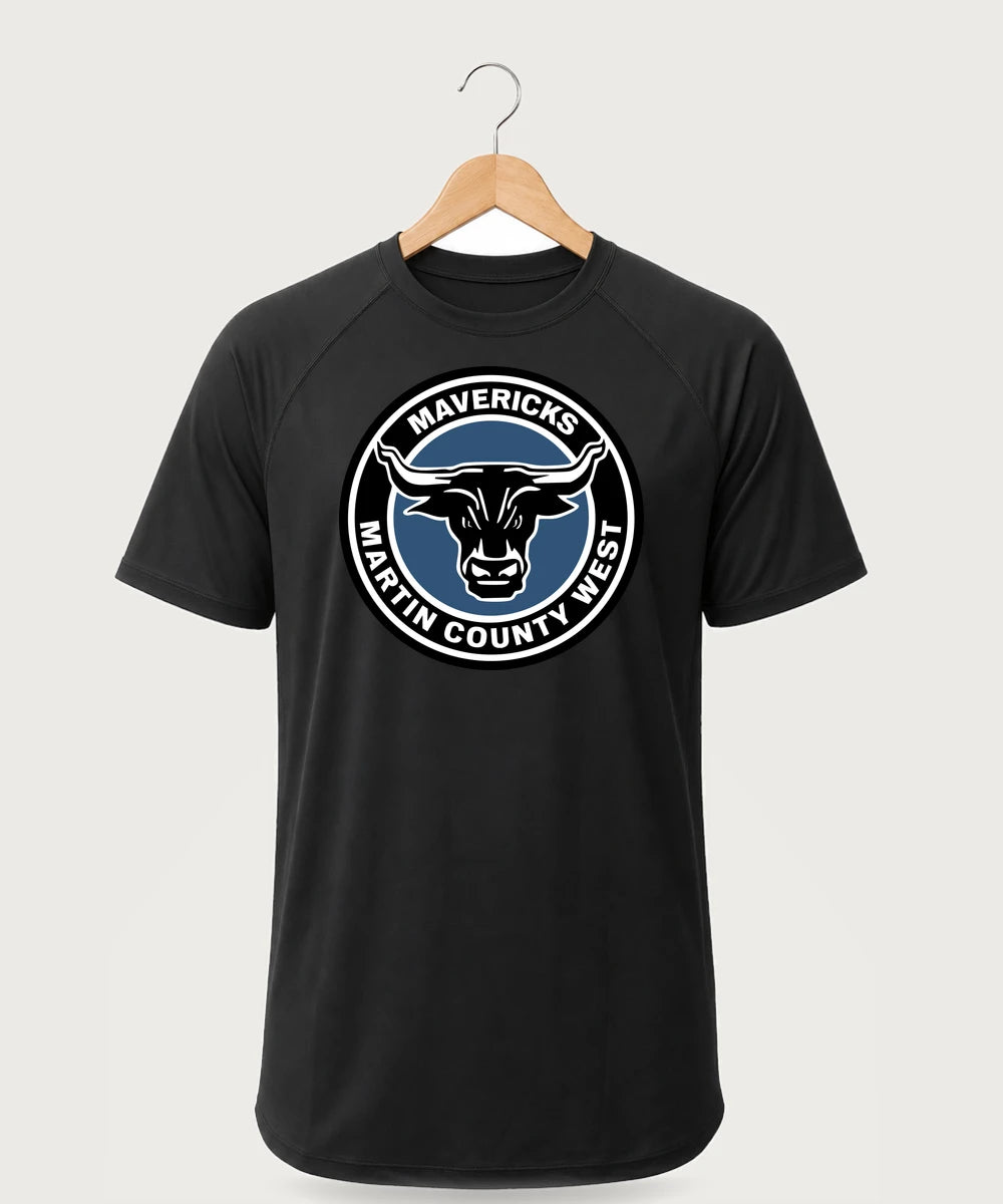 Martin County West High School Football (Boys) - Black Tee