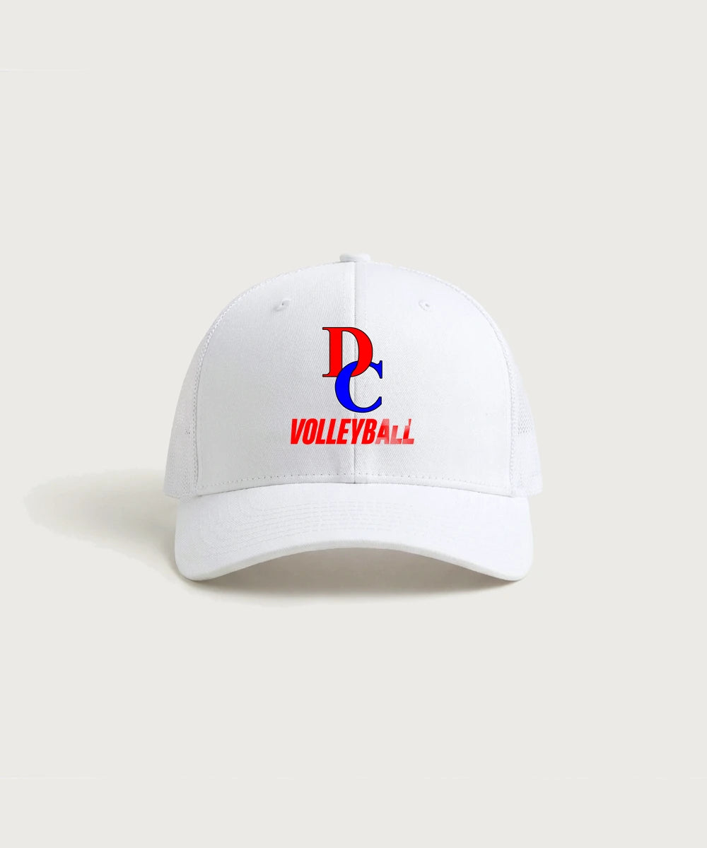 Davenport Central High School Volleyball (Girls) - White/ White Sport-Tek Club Trucker Cap STC46