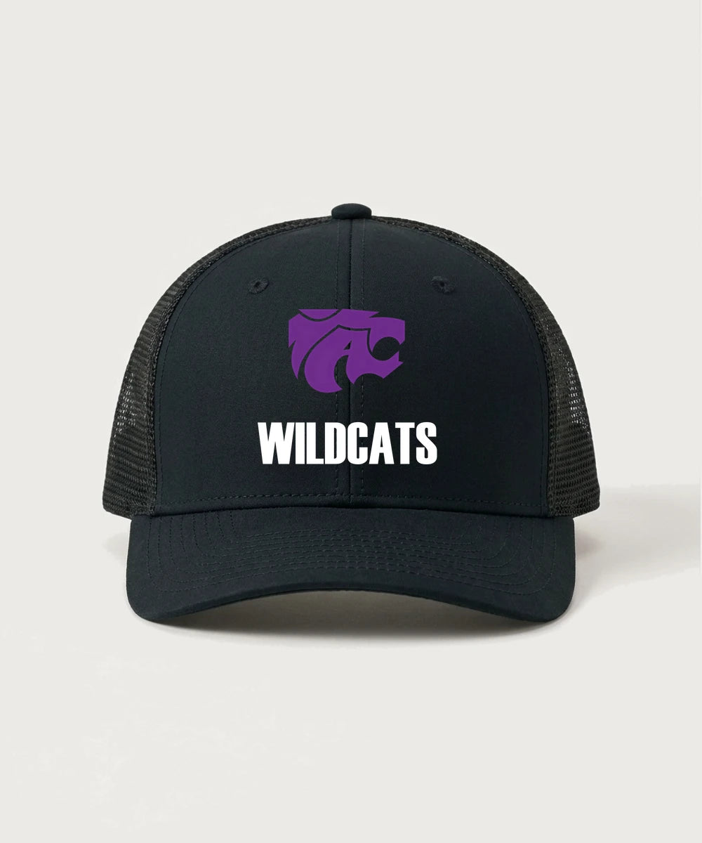 Axtell High School Basketball (Girls) Team Store - Black/ Black Sport-Tek Club Trucker Cap STC46