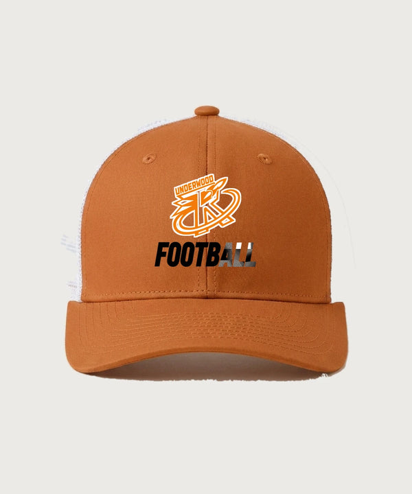 Underwood High School Football (Boys) - Texas Orange/ White Sport-Tek Club Trucker Cap STC46