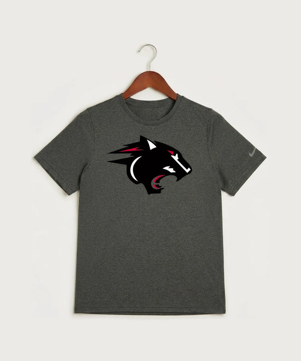 Nrheg Panthers High School Football (Boys) - Dark Smoke Heather Nike Youth Swoosh Sleeve rLegend Tee NKDX8787